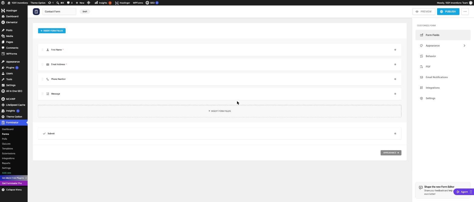 Forminator Guide: How to Build a WordPress Contact Form Step by Step