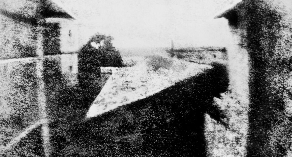 View from the Window at Le Gras, the oldest surviving camera photograph, by Nicéphore Niépce