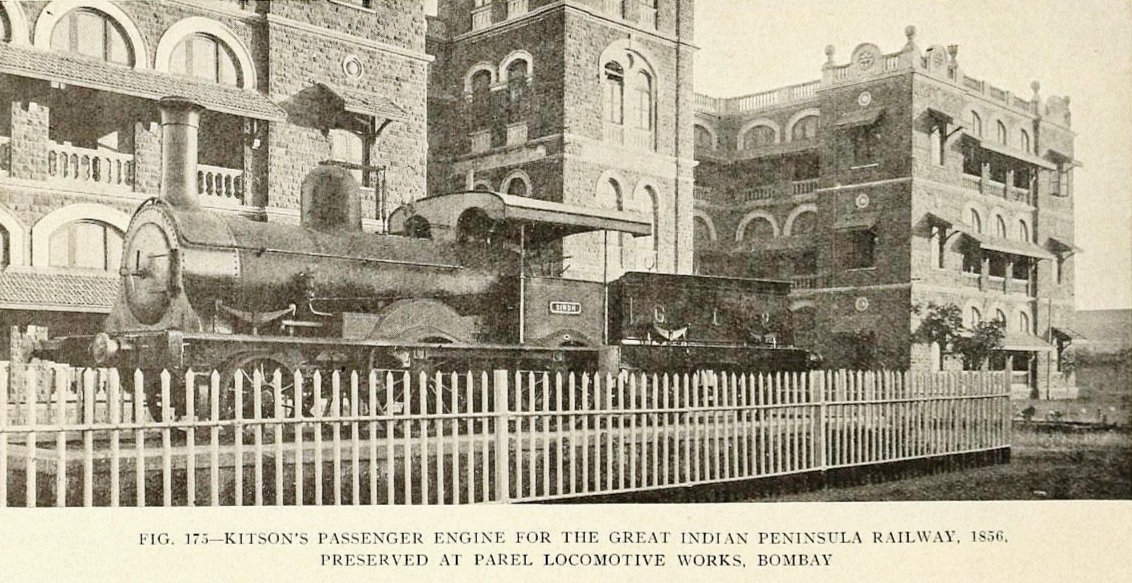 Locomotive Sindh preserved outside the Parel workshops in Mumbai